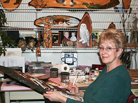 Vel Painting in Studio